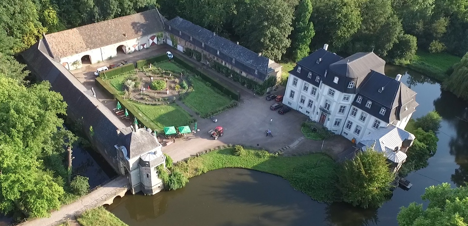 Das Schloss aus der Vogelperspektive